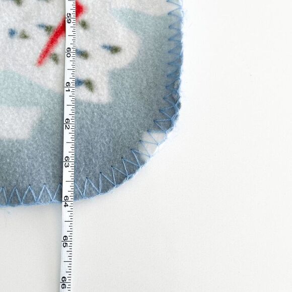 Rocky Mountain Blanket Glacial Fleece Christmas Tree Printed Multicolor - Picture 6 of 7